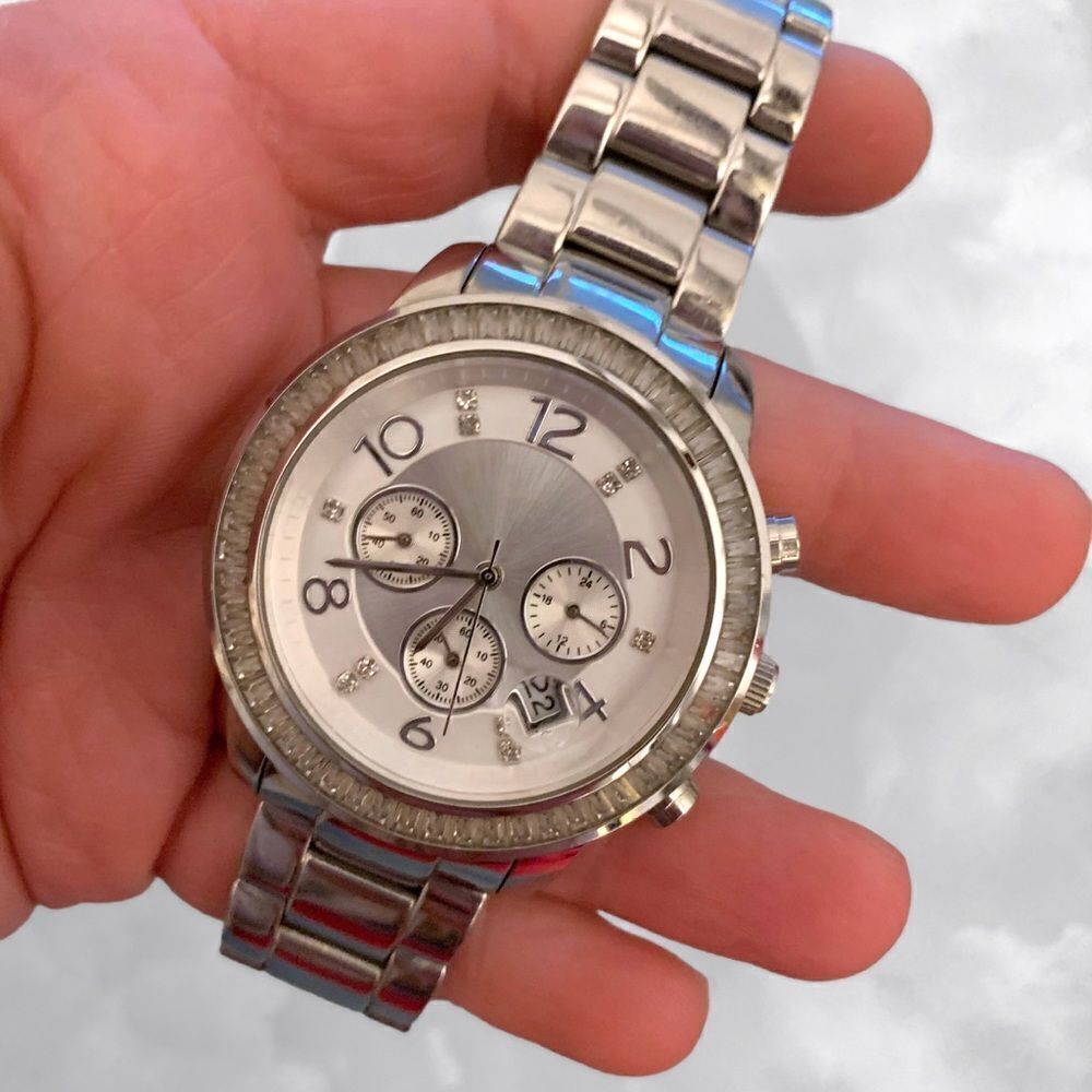 Silpada Finishing Touch Silver CZ Watch - Picture 2 of 7